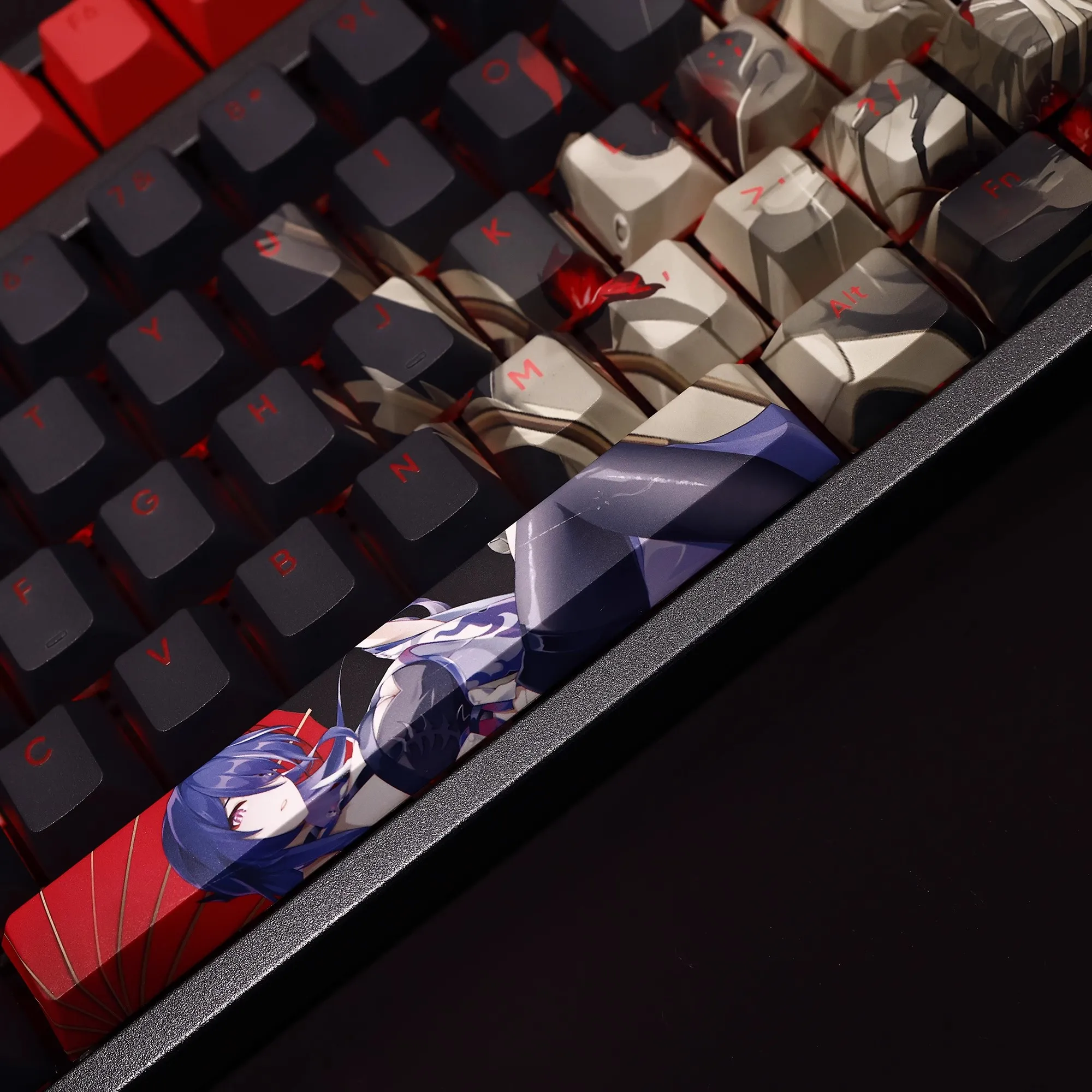 108 teclas/juego Honkai Star Rail Acheron Keycap PBT teclas retroiluminadas dibujos animados Anime Gaming Key Caps para ANSI 61 87 104 108 diseño - imagen 3