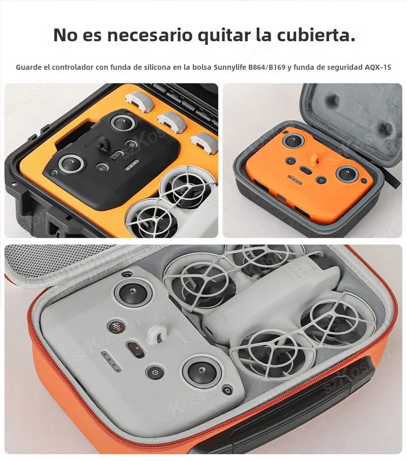 Funda de silicona para DJI RC N3/N2/N1, cubierta protectora a prueba de polvo, correa para DJI Neo/Air 3S/Mini 4 Pro/Mini 4K, accesorios para drones - imagen 4
