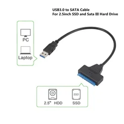Cable Adaptador SATA III a USB 3.0 para SSD 2,5" - 6 Gbps