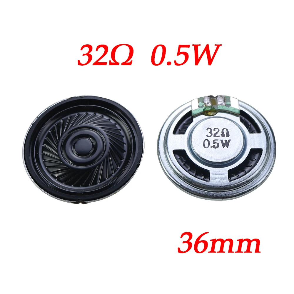 Minialtavoz Ultra fino, 2 piezas, 32ohm, 0,5 W, 0,5 W, 32R, diámetro 28MM, 36MM, 40MM, 2,8 CM, 3,6 CM, 4CM, zumbador Suona - imagen 4