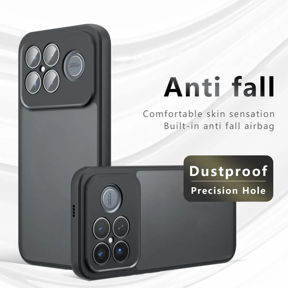 Para Poco F8 Ultra Frosted Funda Poco F8 Ultra Funda Coque mate transparente PC a prueba de golpes parachoques de teléfono Poco F8 Ultra - imagen 3