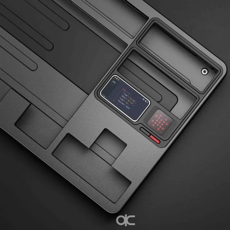 Kit de teclado mecánico Qk80v2 MK2 personalizado Qwertykeys Tri-mode inalámbrico Bluetooth 2,4G CNC Kit de teclado mecánico de aluminio - imagen 5