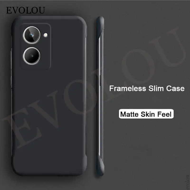 Funda de teléfono Realme 10 Pro sin marco para OPPO Realme 10Pro 10 Pro Plus, carcasa trasera dura a prueba de golpes