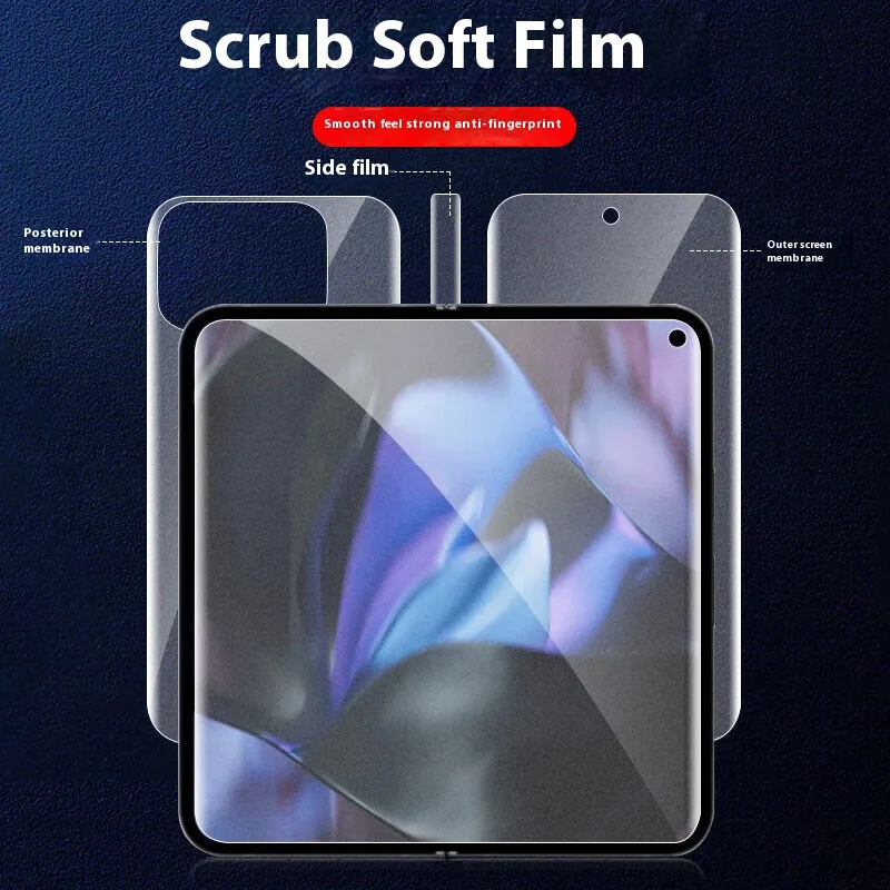 Película de hidrogel mate con bisagra exterior interna 4 en 1 para Google Pixel 9 Pro, pegatina plegable, Protector de pantalla de cuerpo completo, plegado de píxeles - imagen 2