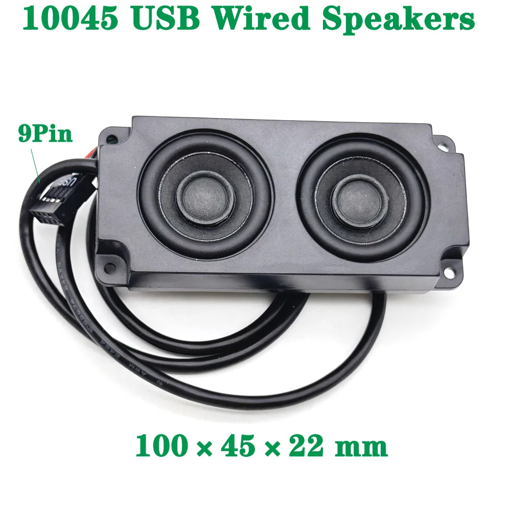 Collar Monitor sonido externo 100 × 45 × X 22mm escritorio ordenador sonido envolvente Mini USB altavoz conjunto DIY altavoces de escritorio conjunto