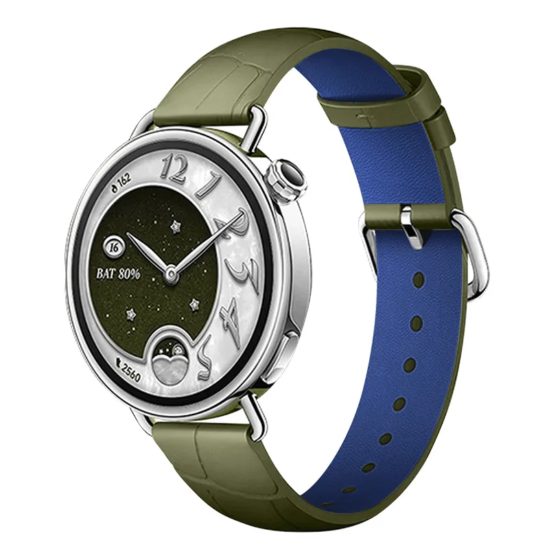 Correa de cuero suave de 18mm para Xiaomi Watch S4, pulsera de 41mm con bucle para Garmin Venu 4 41mm/Venu 2S 3S/265S 255S/Huawei GT6 5 4 41mm - imagen 2
