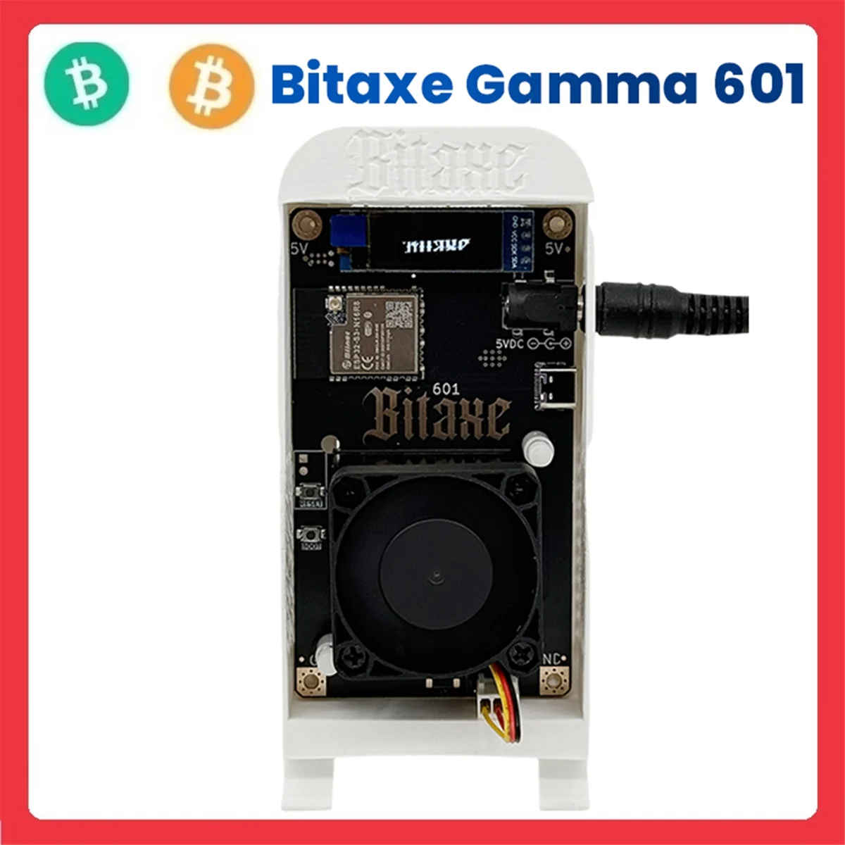 SuperDeals Bitaxe Gamma 601 BTC Solo Lottery Miner 1.2TH/S BM1370 Asic 18-22W Bitcoin Crypto Miner de Antminer S21 Pro enchufe de la UE - imagen 4