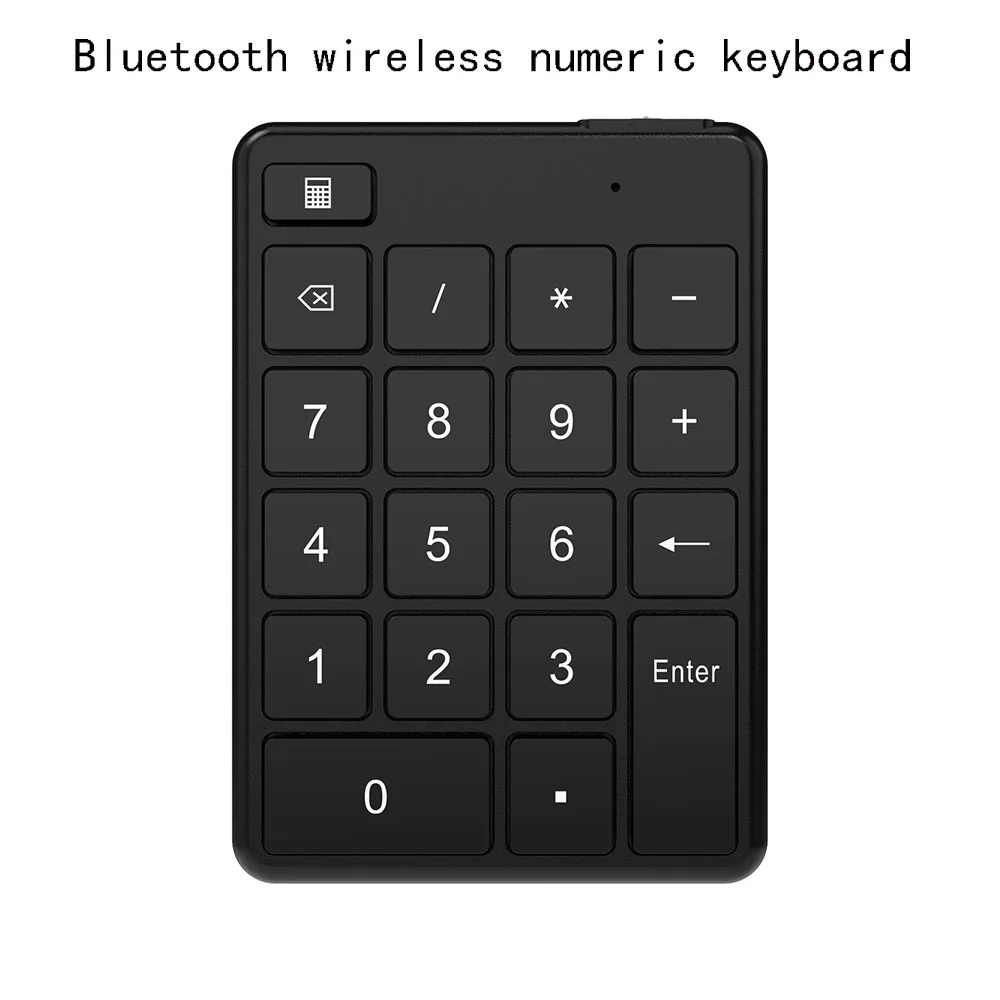 Teclado numérico inalámbrico con Bluetooth de 19 teclas, teclado numérico con batería de botón, teclado numérico portátil de contabilidad financiera para ordenador portátil - imagen 2
