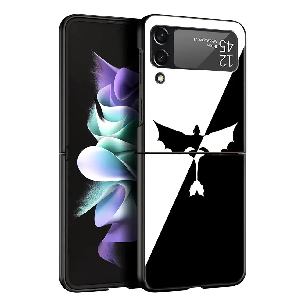 Funda de teléfono Dragon para Samsung Galaxy Z Flip3 Flip4 Flip5, carcasa para Z Flip 3 4 5 6 7, funda trasera plegable dura - imagen 2