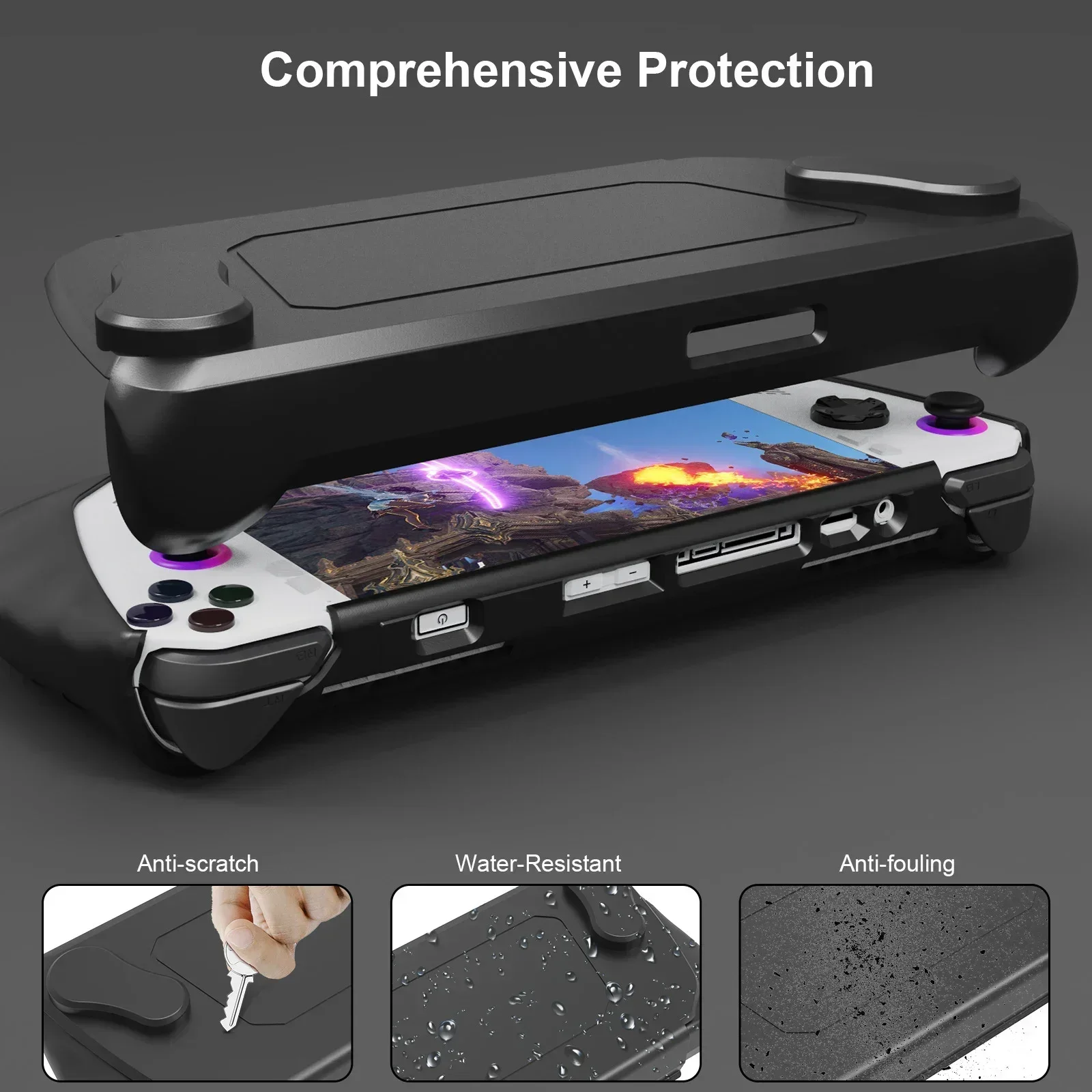 Funda para consola de juegos Asus ROG Ally, a prueba de golpes, con carcasa frontal desmontable, funda protectora para consola de juegos Asus ROG Ally - imagen 4