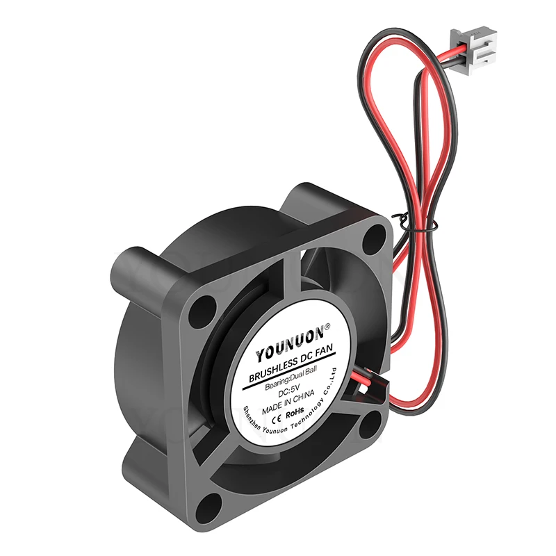 Mini ventilador de refrigeración para impresora 3D, 2 piezas, 3010, 30MM, 30x30x10MM, 3cm, ventilador de tarjeta gráfica, DC 5V, 12V, 24V, bola hidráulica y Dual - imagen 5