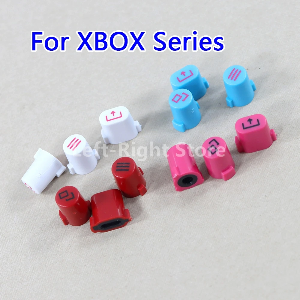80 juegos de repuesto para Xbox Series S X controlador inalámbrico Kits de botones de sincronización de inicio y retroceso vista menú tecla de botón compartido para XboxSeries - imagen 2
