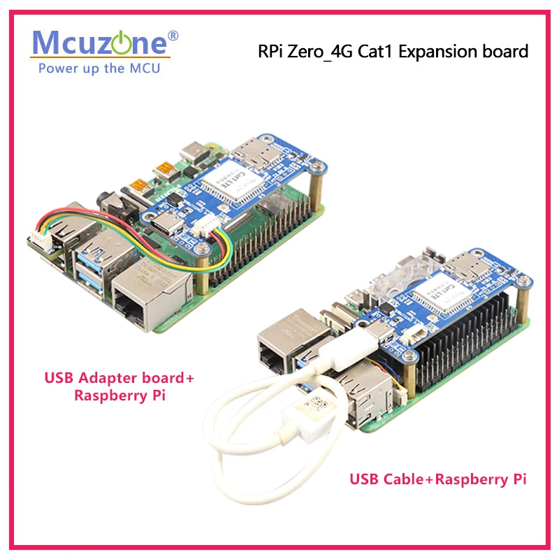 RPI0_CAT1, placa de expansión Raspberry Pi zero Cat1, 4G LTE sin controlador, compatible con zero2w zero wH, Ubuntu,RPi OS - imagen 4