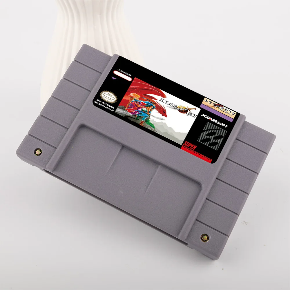 Juego de acción Alcahest para tarjeta de juego SNES de 16 bits para consola de videojuegos SNES versión NTSC de EE. UU. PARA Nintendo