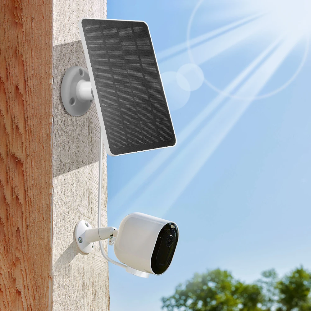 Paneles de carga Solar para cámara de seguridad, Cable de carga de 9,8 pies, cargador de batería Solar para Arlo Pro piezas/4/3, reflector, 5S 1-3, 10W, 5V - imagen 3