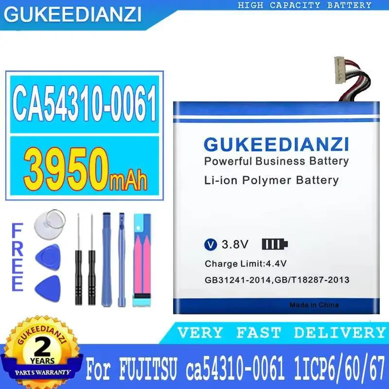 Alto rendimiento 3950Mah para batería de teléfono móvil Fujitsu Ca54310-0061 1ICP6 60 67