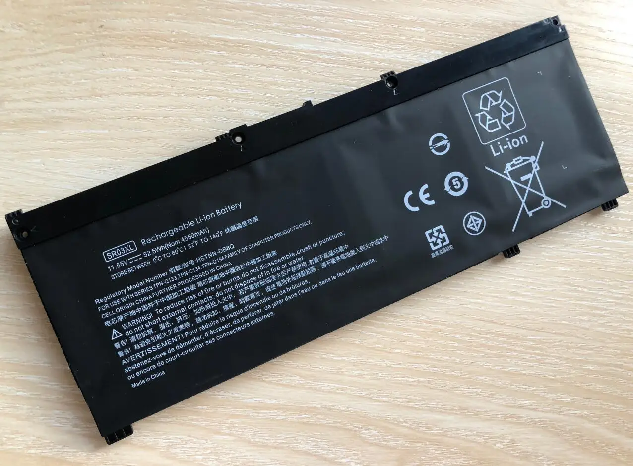 Batería SR03XL para HP OMEN 15-CX 15-DC, TPN-Q211, Q193, TPN-Q194, TPN-C133, TPN-C134, HSTNN-DB8Q, 11,55 V, 52.5WH - imagen 4