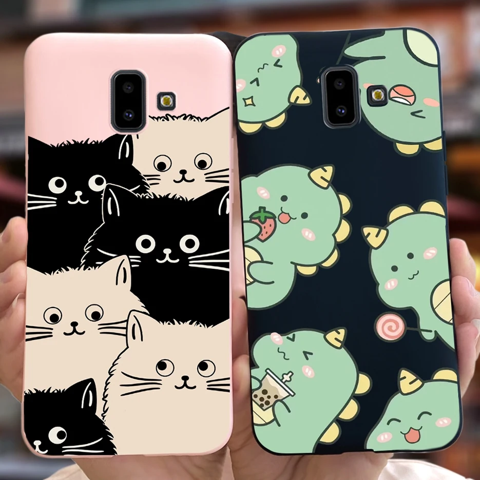 Funda de silicona suave para Samsung Galaxy J6 Plus 2018, cubierta de dinosaurio SM-J610F, para teléfono Samsung J6 J6 + 2018 - imagen 2