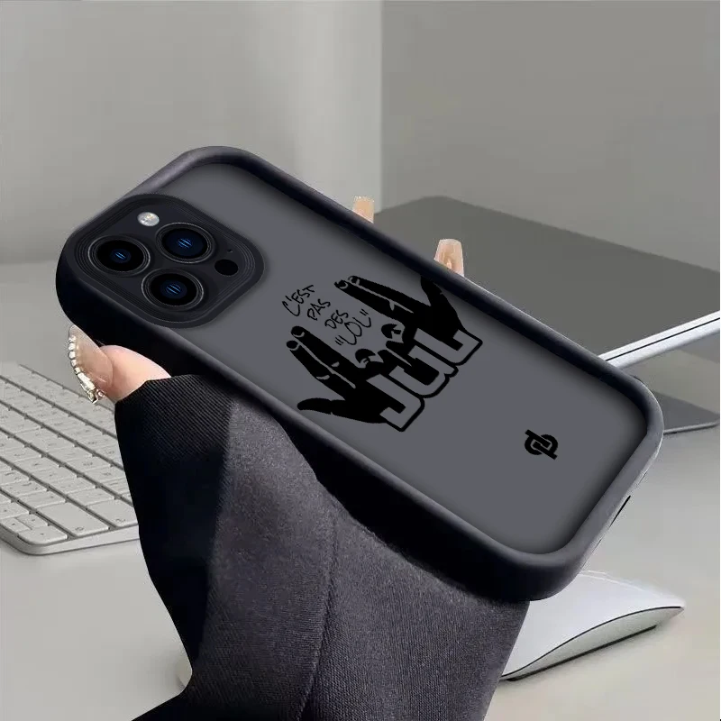 Funda Rapper Jul para iPhone 16 15 14 13 12 11 Pro Max XS X XR 8 7 6S 6 Plus SE 2020 Funda de silicona suave líquida a prueba de golpes - imagen 4