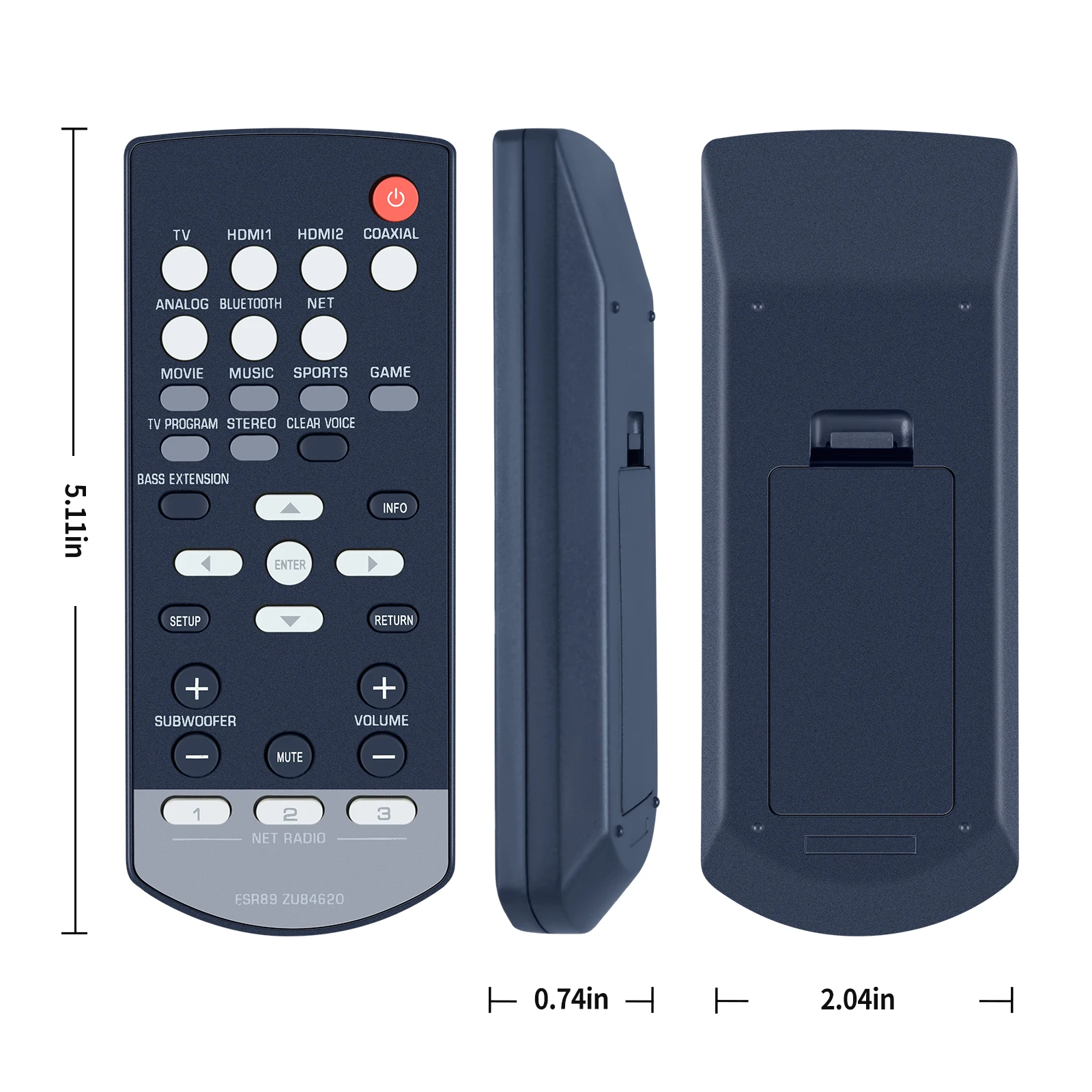 Mando a distancia FSR89 ZU84620 para Yamaha, YAS-706 de cine en casa, nuevo, YAS-CU706 - imagen 5