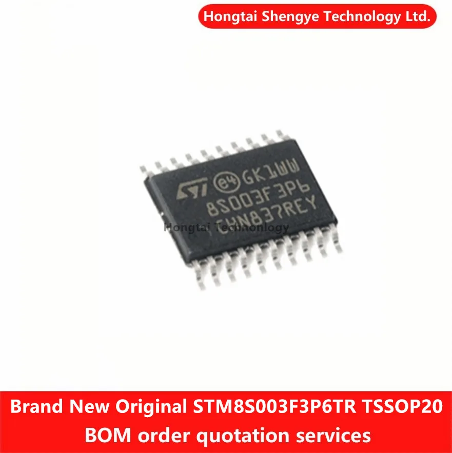 Original genuino 8S003F3P6 TSSOP-20 STM8S003F3P6TR 16MHz/8KB Flash/8-bit microcontrolador MCU