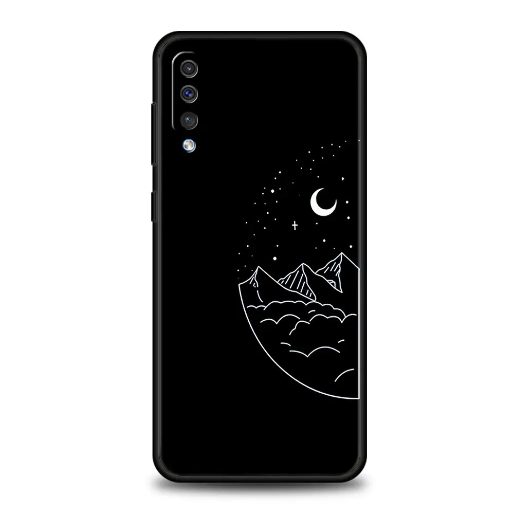 Pareja de dibujos animados Aesth sol luna funda para Samsung A54 A52 A24 A14 A50 A70 A10 A40 A20S A20E A06 A12 A22 A34 A42 5G A04s A16 cubierta - imagen 2