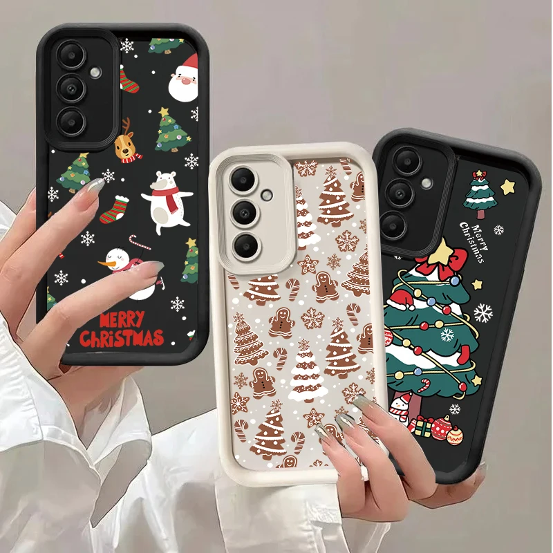 Funda con elementos de árbol de Navidad para Samsung Galaxy A56 A55 A15 A16 A17 A36 A54 A34 A35 A14 A26 A06 A07 A05 A04E A23 A24 A52 A33 A32 - imagen 2