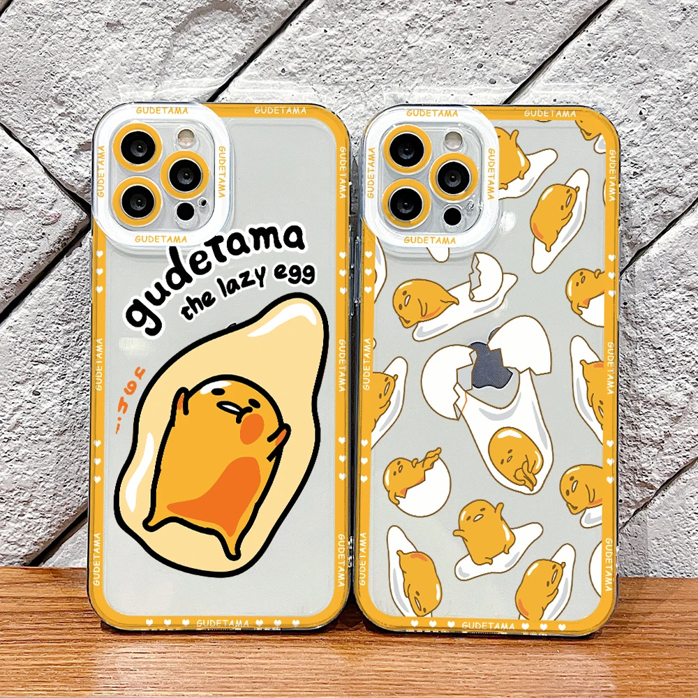 Funda de teléfono Gudetama Lazy Egg, cubierta transparente con estampado de bordes, para Xiaomi Redmi 13C, 12C, 10C, 9C, A3, Note 13, 12, 11, 10, 9 Pro Plus, 4G, 5G - imagen 4