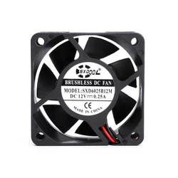 SXDOOL Ventilador PC 60mm Doble Rodamiento de Esferas 12V