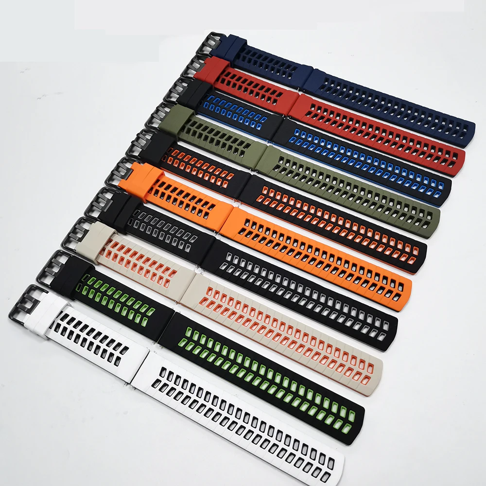 Correa de silicona transpirable de 22mm para HUAWEI WATCH GT6 GT5 Pro Bands Watch5 GT 4 3 SE 2 46mm pulsera Garmin Vivoactive 4 - imagen 4