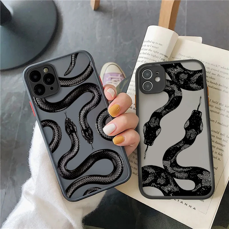 Funda de teléfono con gráfico de serpiente S25 Ultra para Samsung A16, fundas A55 5g A54 A52 A32 A35 A33 A34 A14 A15 A13 4G S22 S24 Plus S23 FE - imagen 2