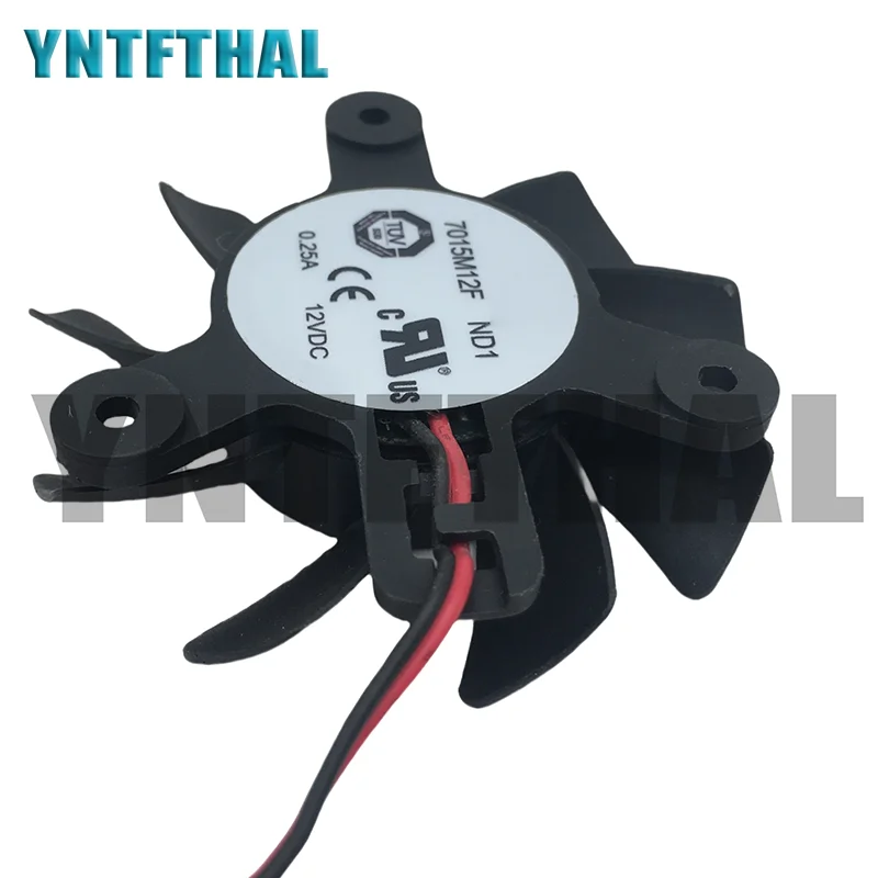 7015M12F ND1 para T&T DC 12V 0.25A ventilador de refrigeración de servidor de 2 pines nuevo - imagen 3
