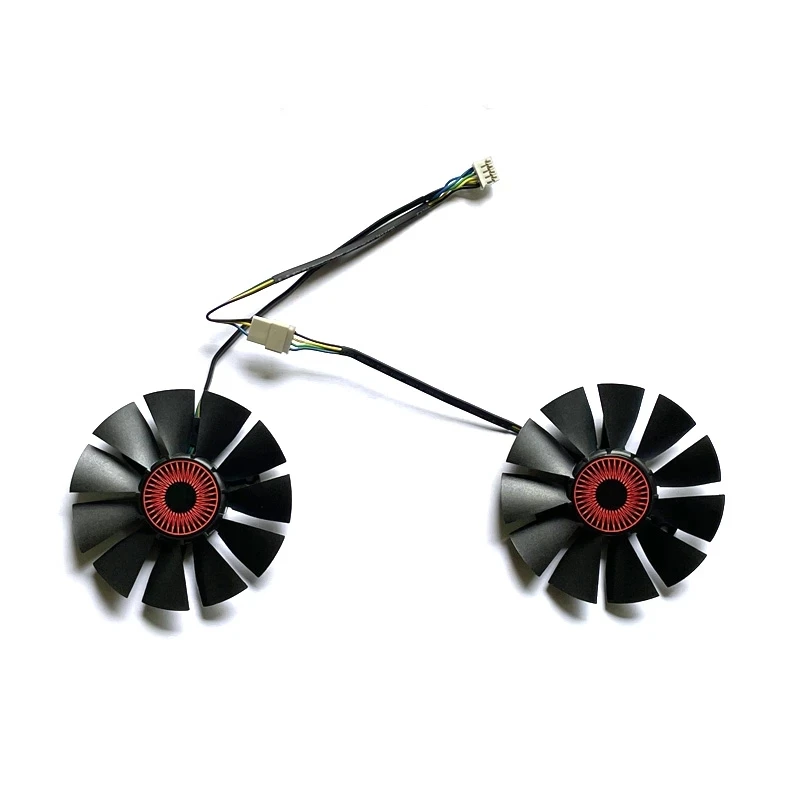 Ventilador de tarjeta gráfica T128010SH FD7010H12S 75Mm 4PIN GTX960 GPU para ASUS Strix GTX1060 1050 GTX960 GTX950 GTX750Ti R9 370 - imagen 3