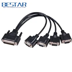 Cable Adaptador RS-422 DB44 a 4 DB9 para Tarjeta PCI