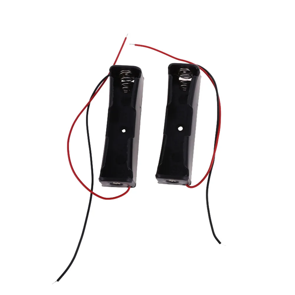 Caja de plástico para soldar/Conectar, caja de soporte con Clip, 10 piezas, 18650 batería, 3,6 ~ 4,2 V, color negro, alta calidad, nuevo - imagen 3