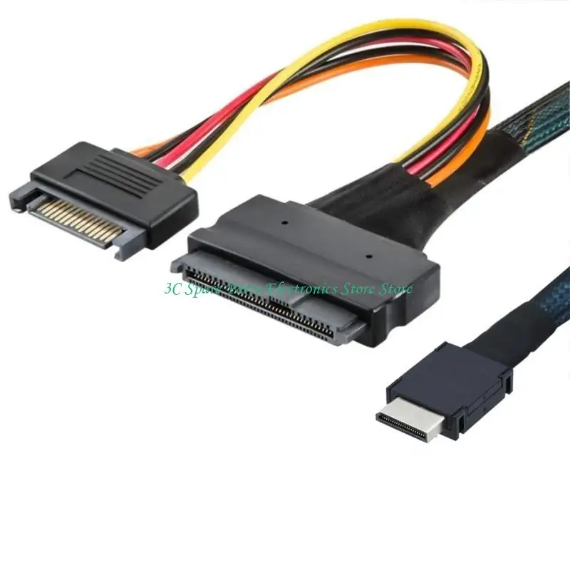 SZ SFF-8611 4I a SFF-8639 Adaptador externo con puerto 15 pin para cable transmisión chasis para servidores - imagen 2