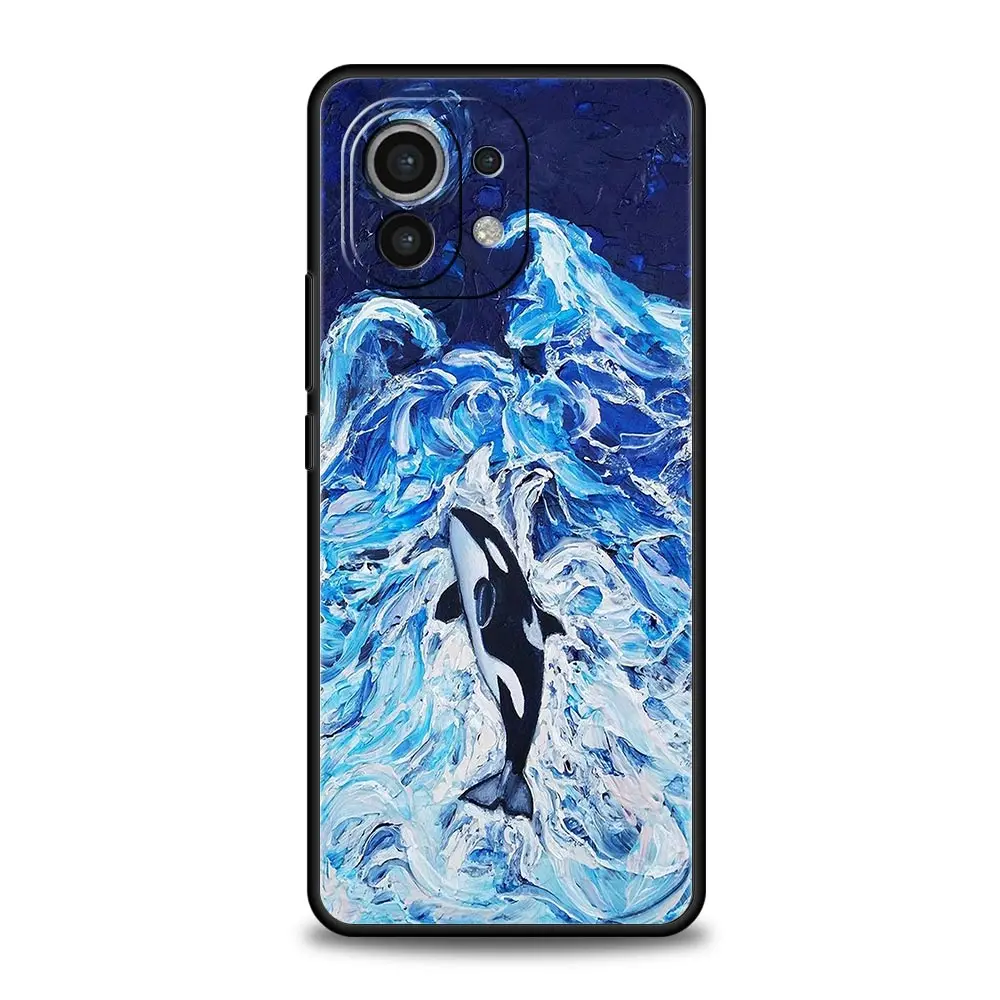Funda de teléfono Orca ocean lovely killer whale para Xiaomi 14 13T 12T Pro 12 13 11 Ultra Mi Note 10 Lite 10T 5G 11X Pro 11i 9T - imagen 5