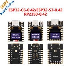 ESP32-C6 / ESP32-S3 / RP2350 Mini Placa de Desarrollo OLED