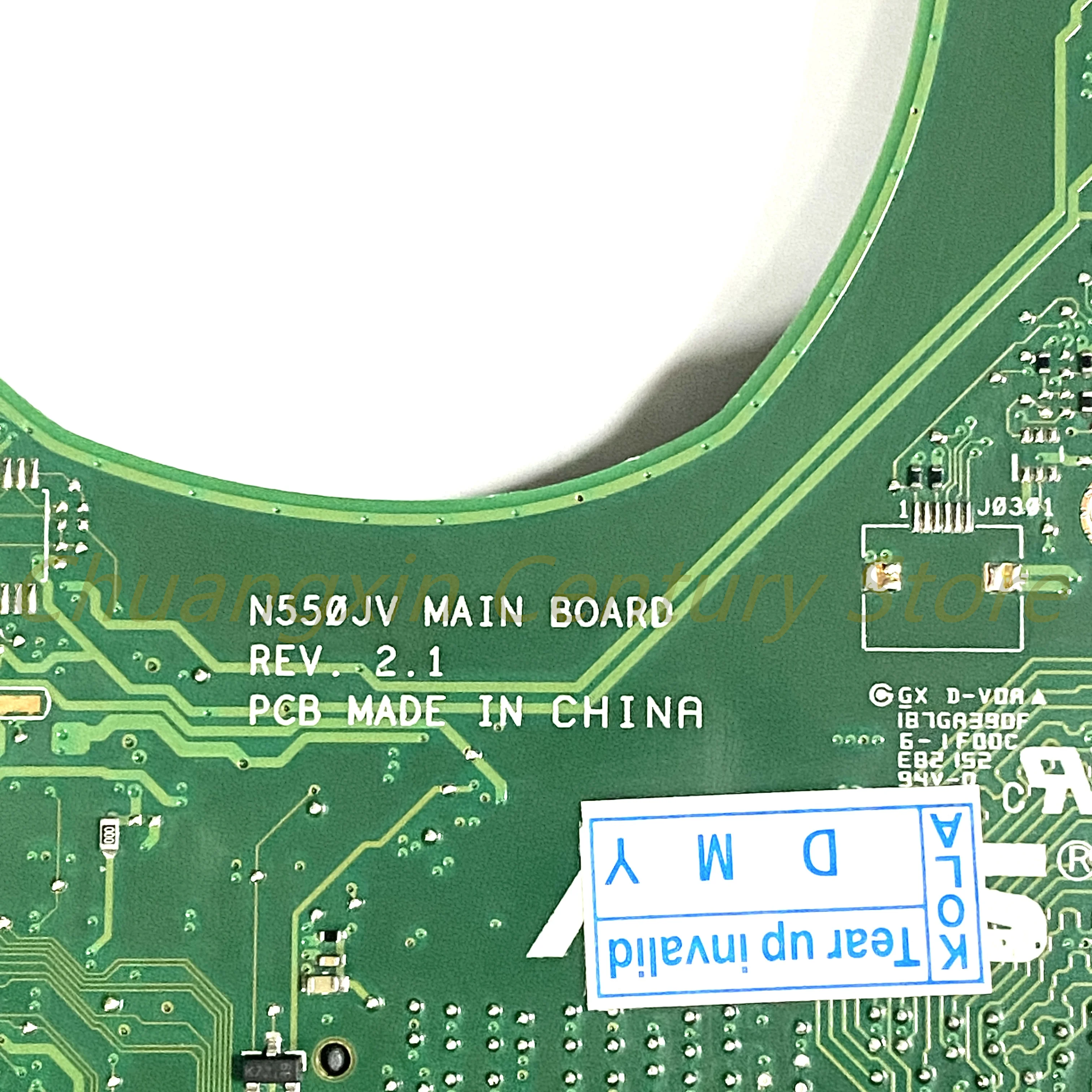 Para ASUS N550J N550JK N550JX G550J G550JV G550JK G550JX placa base para ordenador portátil N550JV con CPU I5 I7 GT750M GTX850M GPU 100% probado - imagen 4