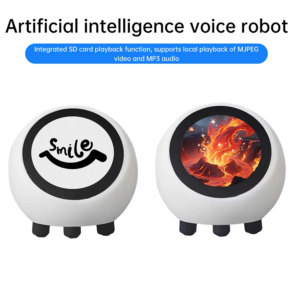 ESP32-S3 mejorado pantalla Ai de 1,28 pulgadas para Robot de voz de inteligencia Artificial Deepseek con soporte ESP32-N16R8 tipo C