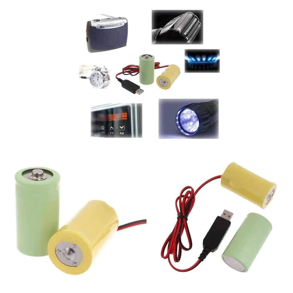 Cable alimentación R53C 3V LR20 D Cable eliminador batería para linterna antorcha