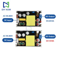 AC 95-265V a DC 24V 4A / 12V 8A 100W Placa de alimentación conmutada Fuente de alimentación compacta de nitruro para iluminación LED y herramientas eléctricas