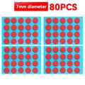 80PCS-Red-7mm