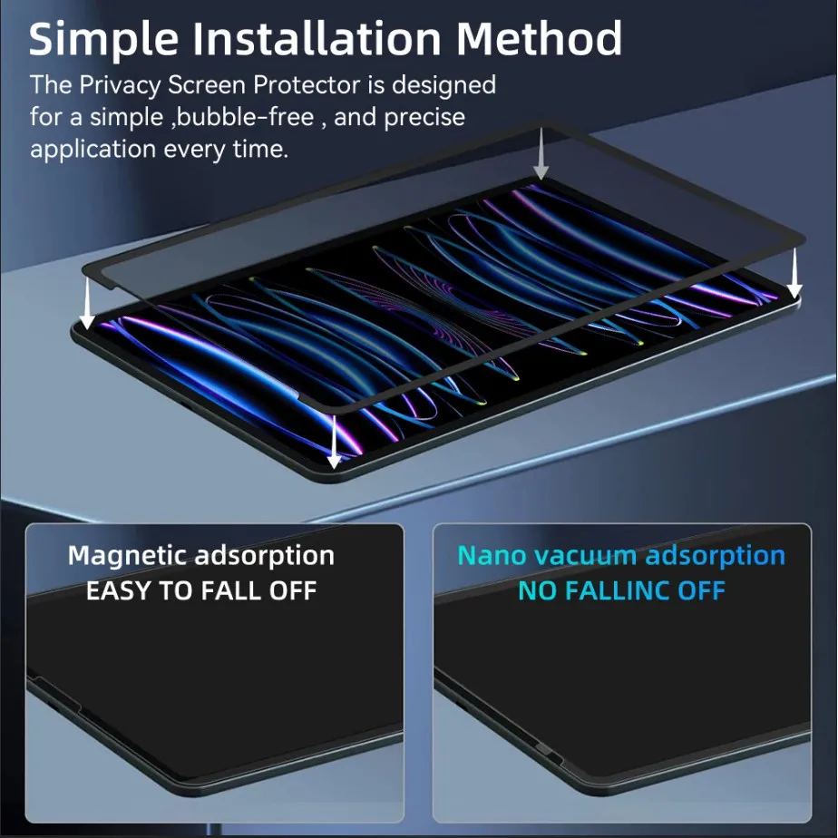 Película antiespía para Xiaomi Pad 7 7Pro 11,2 5 6 6S Pro Poco Pad 12,1 RedmiPad Pro 12,1 Pro 5G 12,1 SE 11 8,7 10,61 Protector de pantalla - imagen 3