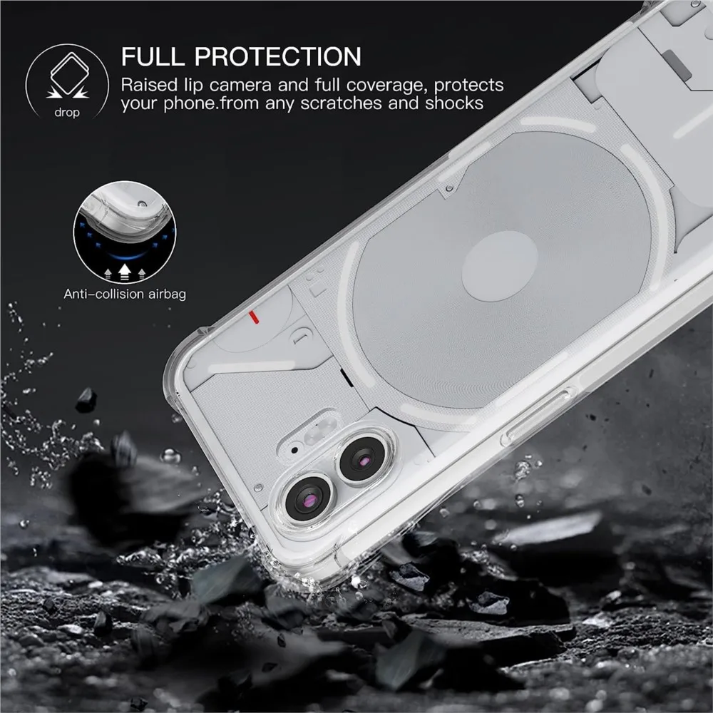 Funda transparente para nada teléfono 1 2 uno dos cubierta de teléfono de silicona suave a prueba de golpes gruesa No cosa Phone1 Phone2 - imagen 4