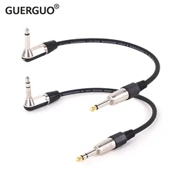 Cable TRS 6,35 mm estéreo para guitarra eléctrica y bajo