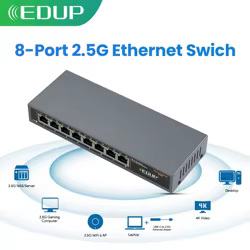 EDUP EP-SG7820 Conmutador Ethernet 2,5G de 8 Puertos