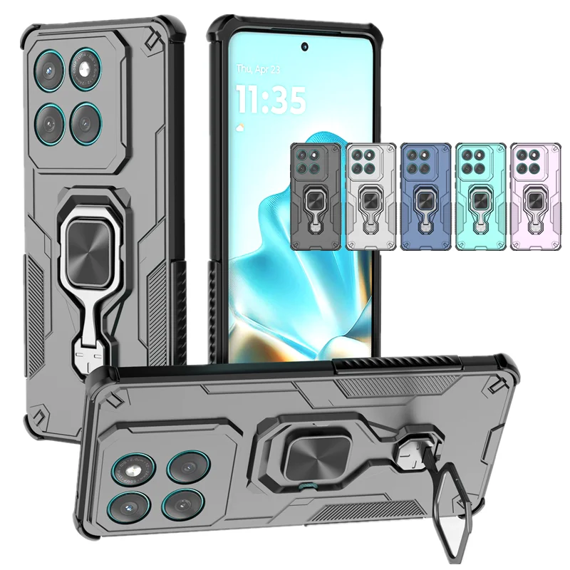 Funda protectora de lente con soporte para Motorola Moto Edge 60 Fusion 60 Pro, cubierta de lápiz óptico, soporte magnético, Fundas