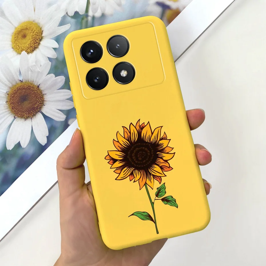 Funda de teléfono de Color caramelo para Xiaomi Redmi K70 Pro K70E K70, carcasa trasera delgada de silicona suave TPU para RedmiK70 K70Pro K70E 5G - imagen 4