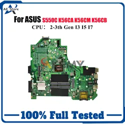 ASUS K56CA Placa Base para Portátil K56CM/K56CB/S550C